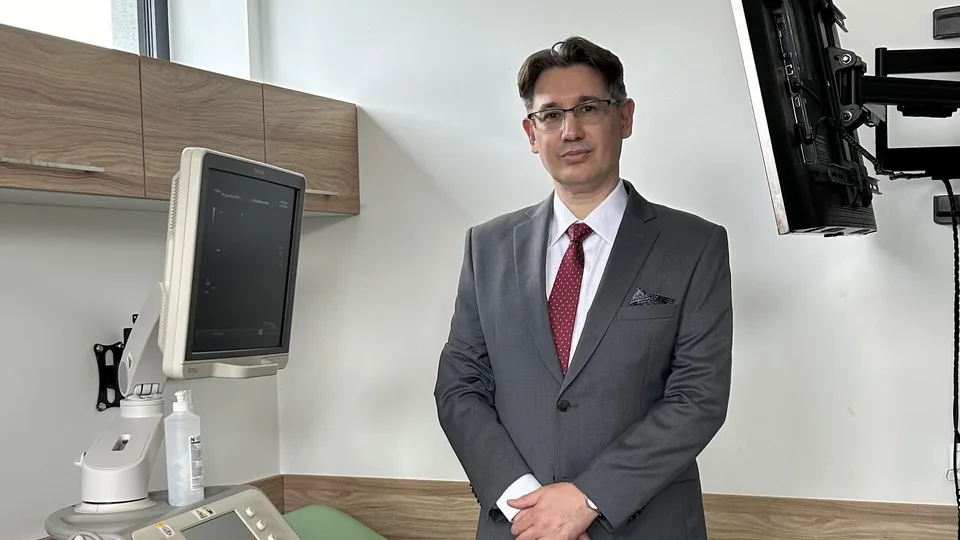 Roman Kawalski w gabinecie USG